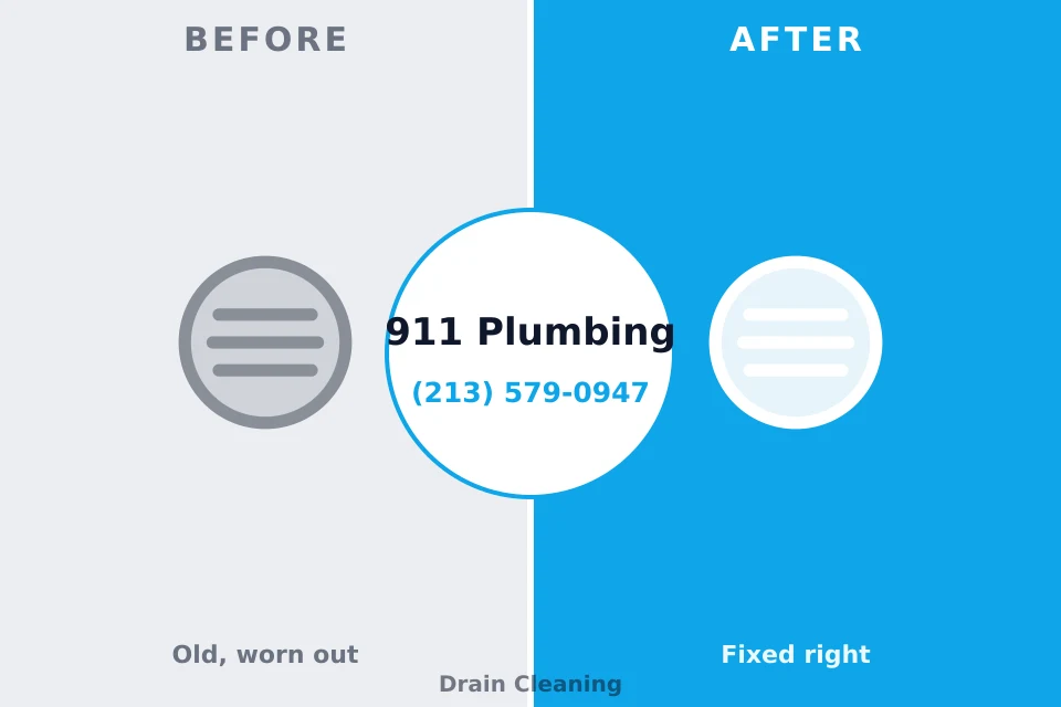 Before and after: plumbing repair Jefferson Heights, NY